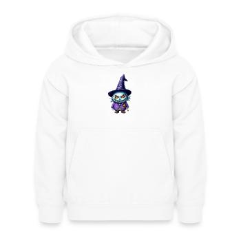 Halloween Kostüm Monster Hexe Gruselmonster - Kinder Hoodie - Weiß - Vorne - AI Model Kid Female (0cm)