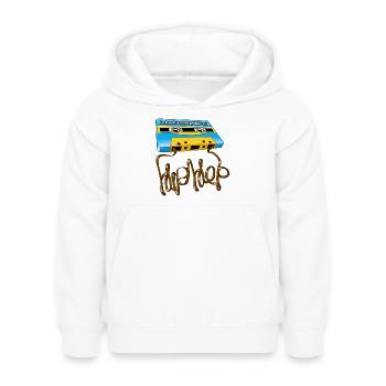 Cassette hip-hop underground - Kinder Hoodie - Weiß - Vorne - AI Model Kid Female (0cm)