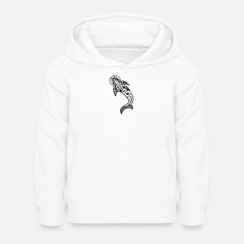 Requin-baleine - Sweat à capuche Enfant - blanc