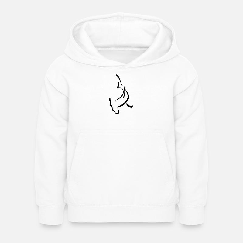 Hammerhead shape - Kids Hoodie - white