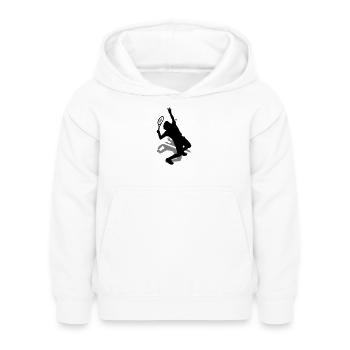Tennis - Kinder Hoodie - Weiß - Vorne - AI Model Kid Female (0cm)