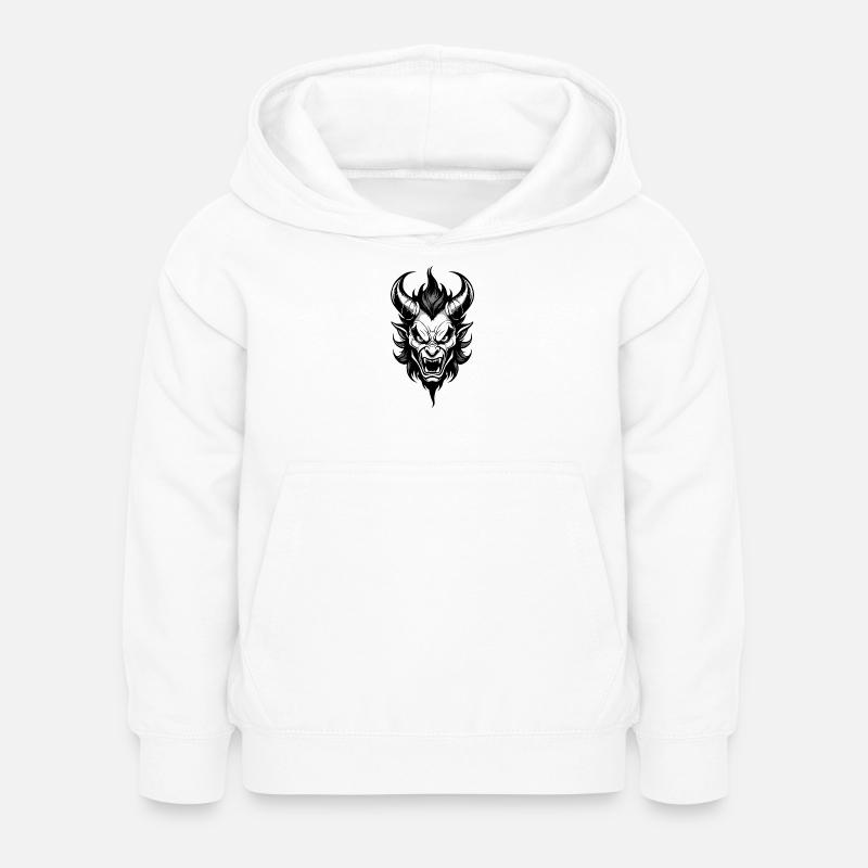 DEVIL MONSTER - Kids Hoodie - white
