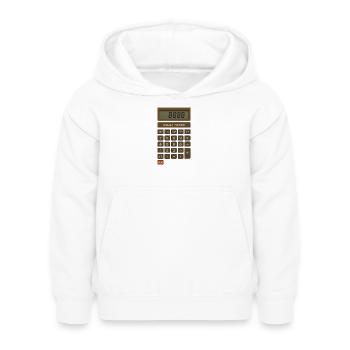 Solar Power Calculator Retro - Kids Hoodie - white - Front - AI Model Kid Female (0cm)