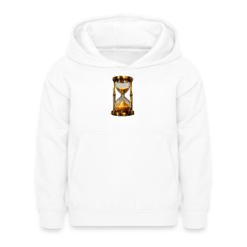 Goldene Sanduhr - Kinder Hoodie - Weiß - Vorne - AI Model Kid Female (0cm)