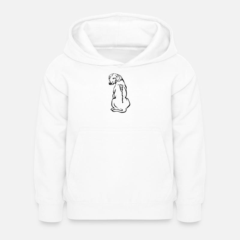 Rhodesian Ridgeback - Kinder Hoodie - Weiß