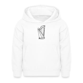 Harpe - Sweat à capuche Enfant - blanc - Devant - AI Model Kid Female (0cm)