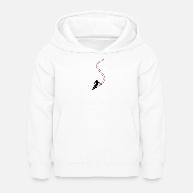Ski ! - Sweat à capuche Enfant - blanc