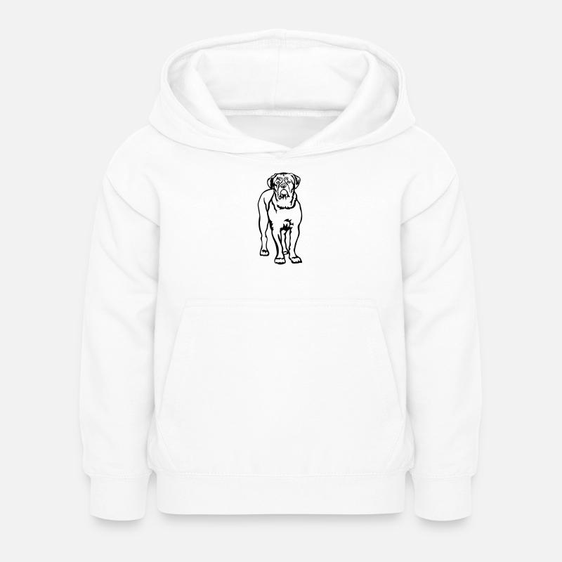 Dogue de Bordeaux - Sweat à capuche Enfant - blanc