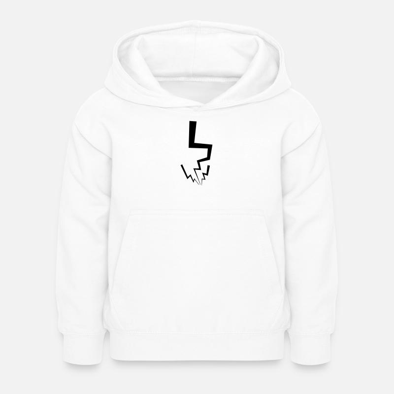 Éclair - Sweat à capuche Enfant - blanc