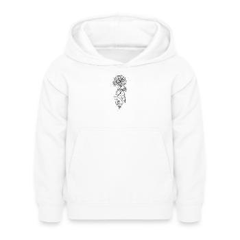 Flower - Kinder Hoodie - Weiß - Vorne - AI Model Kid Female (0cm)