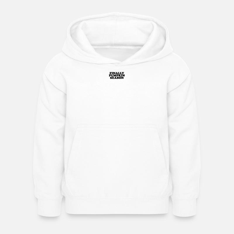 Enfin la conception de la saison des citrouilles - Sweat à capuche Enfant - blanc
