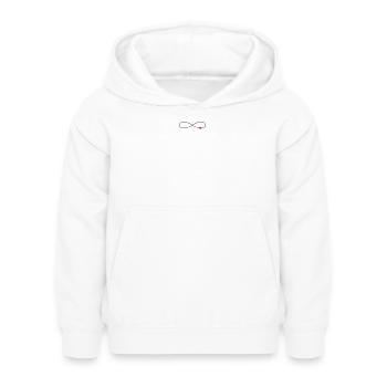 Unendliche Liebe Herz Symbol Zeichen - Kinder Hoodie - Weiß - Vorne - AI Model Kid Female (0cm)