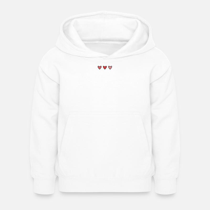 COEUR - Sweat à capuche Enfant - blanc