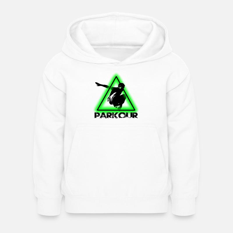 Parkour - Sweat à capuche Enfant - blanc