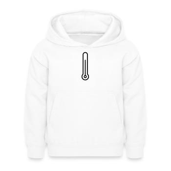 thermometer - Kids Hoodie - white - Front - AI Model Kid Female (0cm)