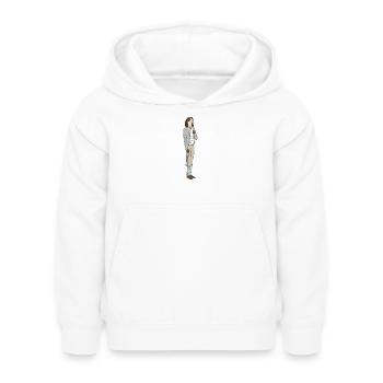 Un chien noble - Sweat à capuche Enfant - blanc - Devant - AI Model Kid Female (0cm)