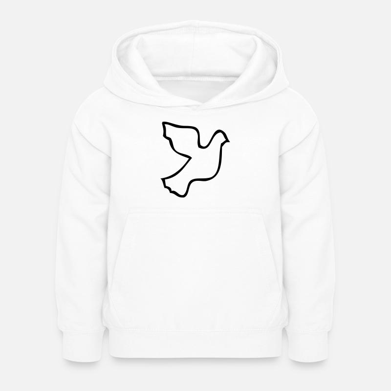 Colombe de la paix - Sweat à capuche Enfant - blanc