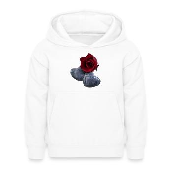verliebt - Kinder Hoodie - Weiß - Vorne - AI Model Kid Female (0cm)