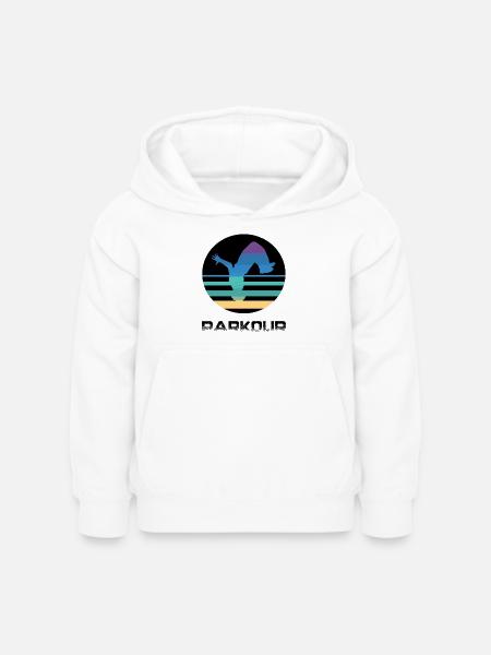 Parkour - Kinder Hoodie - Weiß