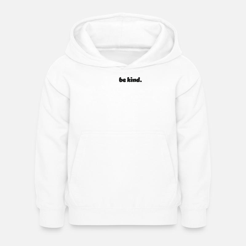 Lettrage brodé en nature - Sweat à capuche Enfant - blanc