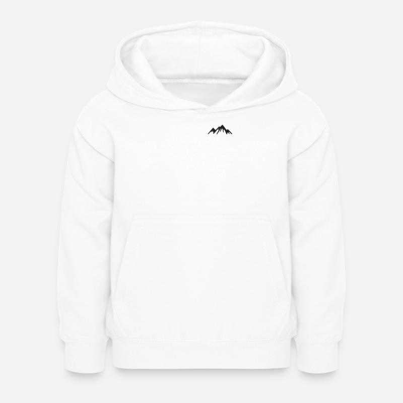 Montagna - Felpa con cappuccio per bambini - bianco