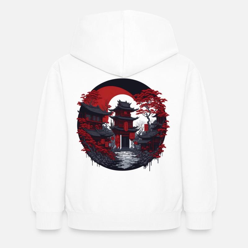 Quartier chinois - Sweat à capuche Enfant - blanc