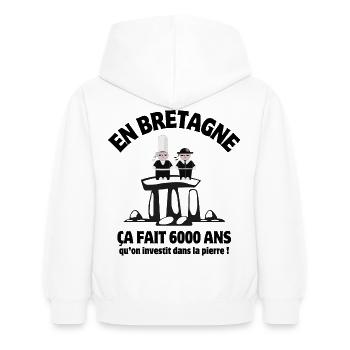 Brittany, Brittany humour, Breizh - Kids Hoodie - white - Back - AI Model Kid Female (0cm)