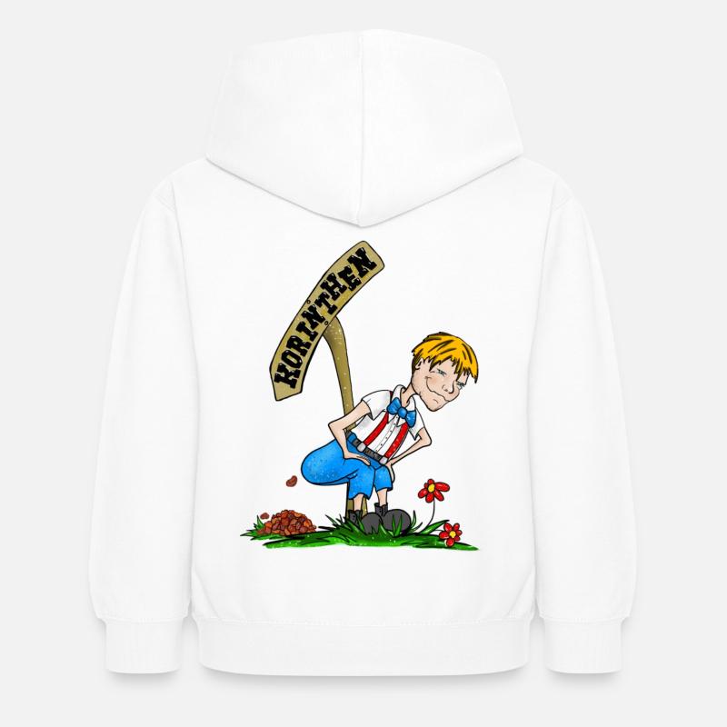 Korinthenkacker blond - Kinder Hoodie - Weiß