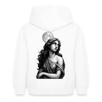 Luna Halo - Kids Hoodie - white - Back - AI Model Kid Female (0cm)