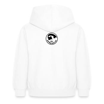 Rennrad - Kinder Hoodie - Weiß - Hinten - AI Model Kid Female (0cm)