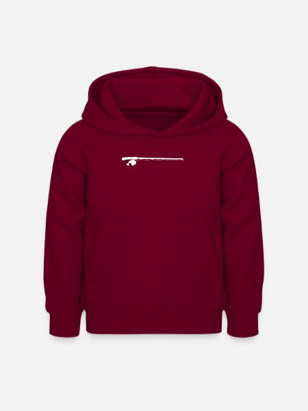 Angelrute - Kinder Hoodie - Bordeaux