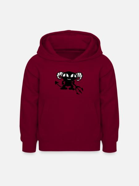 Teufel devil - Kinder Hoodie - Bordeaux