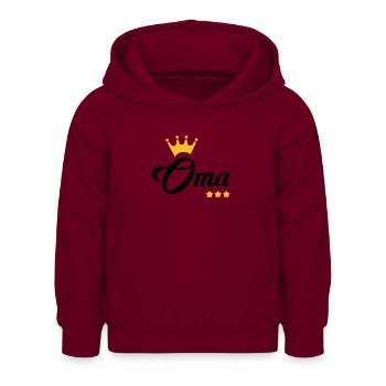 Grandma Gran Oma Grand-Mère Grand Mere - Kids Hoodie - bordeaux - Front - AI Model Kid Female (0cm)