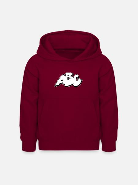 ABC - Kinder Hoodie - Bordeaux