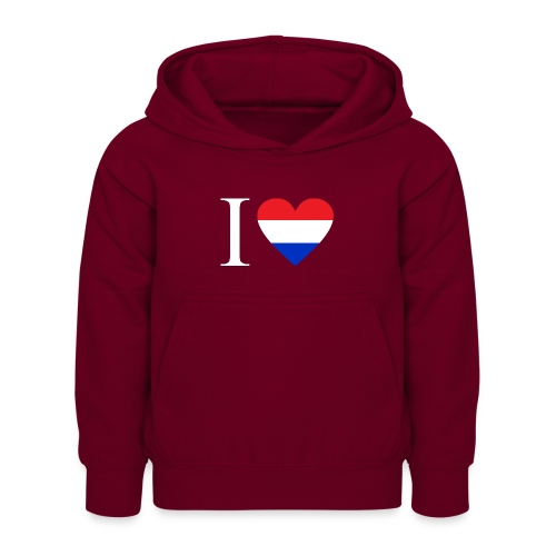 Ik hou van Nederland | Hart met rood wit blauw - Kinderhoodie