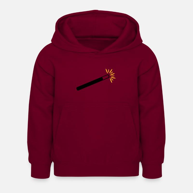 Magicien - Sweat à capuche Enfant - bordeaux