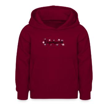 Princesse de glace - Sweat à capuche Enfant - bordeaux - Devant - AI Model Kid Female (0cm)