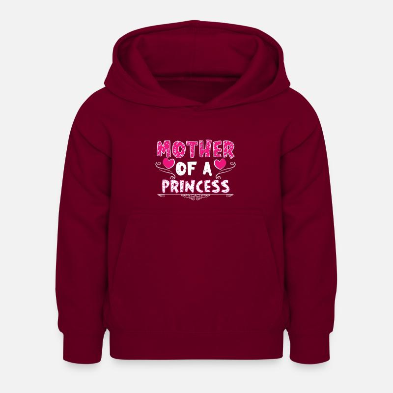 Mère d'une princesse - Sweat à capuche Enfant - bordeaux