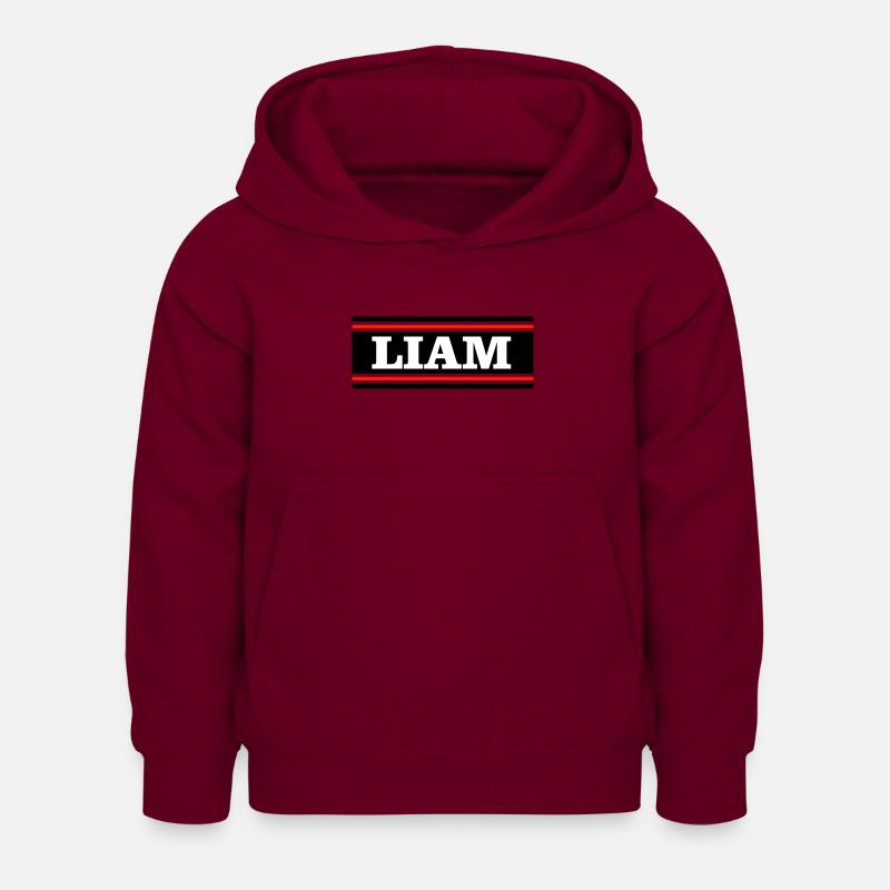 LIAM - Sweat à capuche Enfant - bordeaux
