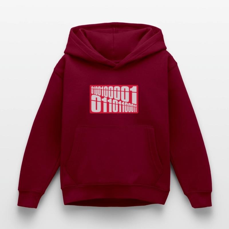 Binary Code Program Language Kids Hoodie