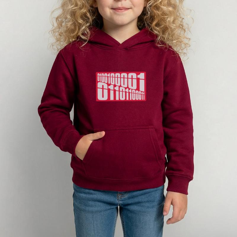 Binary Code Program Language Kids Hoodie
