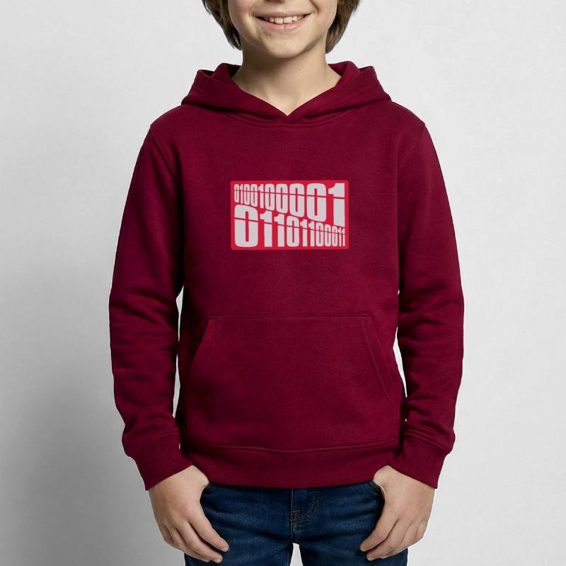 Binary Code Program Language Kids Hoodie