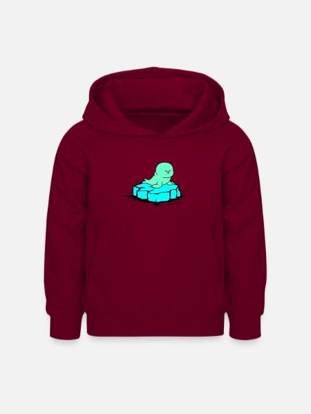 robbe eisscholle - Kinder Hoodie - Bordeaux