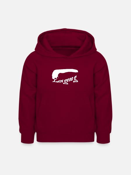 Langeoog Tattoo - Kinder Hoodie - Bordeaux
