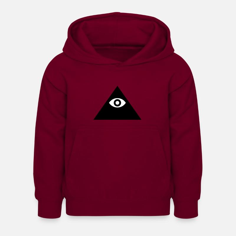 Illuminati - Sweat à capuche Enfant - bordeaux