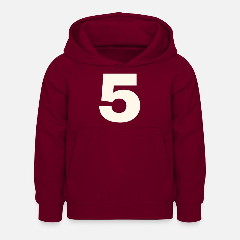 5 - Sweat à capuche Enfant - bordeaux