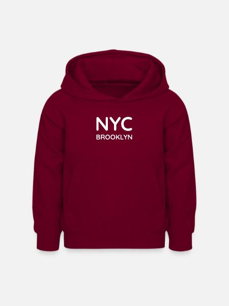 Brooklyn T-Shirt - Kinder Hoodie - Bordeaux