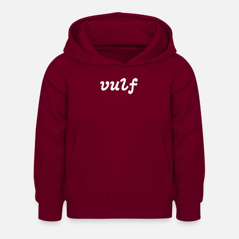 VULF - Sweat à capuche Enfant - bordeaux