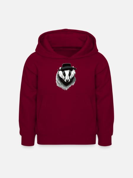 Dachs - Kinder Hoodie - Bordeaux