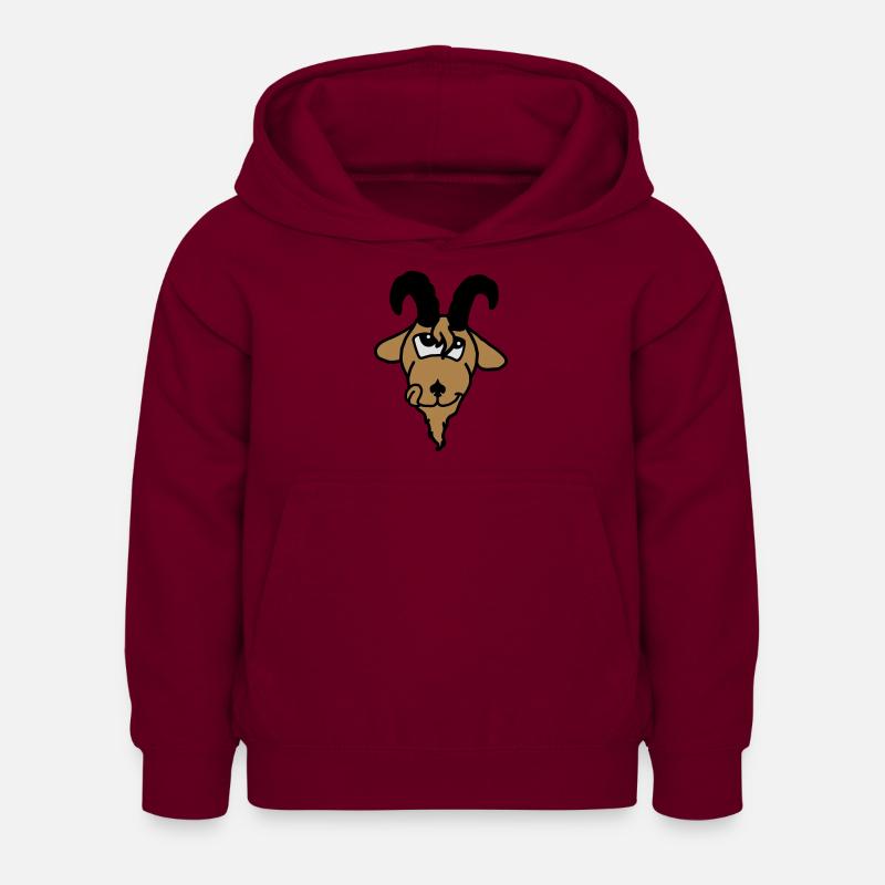 Tierkopp: Lecker-Schmecker-Schmackofatz - Sweat à capuche Enfant - bordeaux